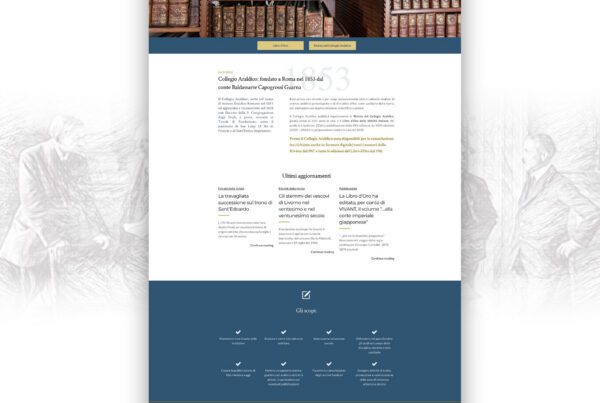 Wordpress institutional website and e-commerce
