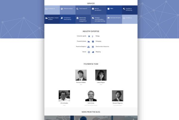 Wordpress corporate website for Policy Sonar