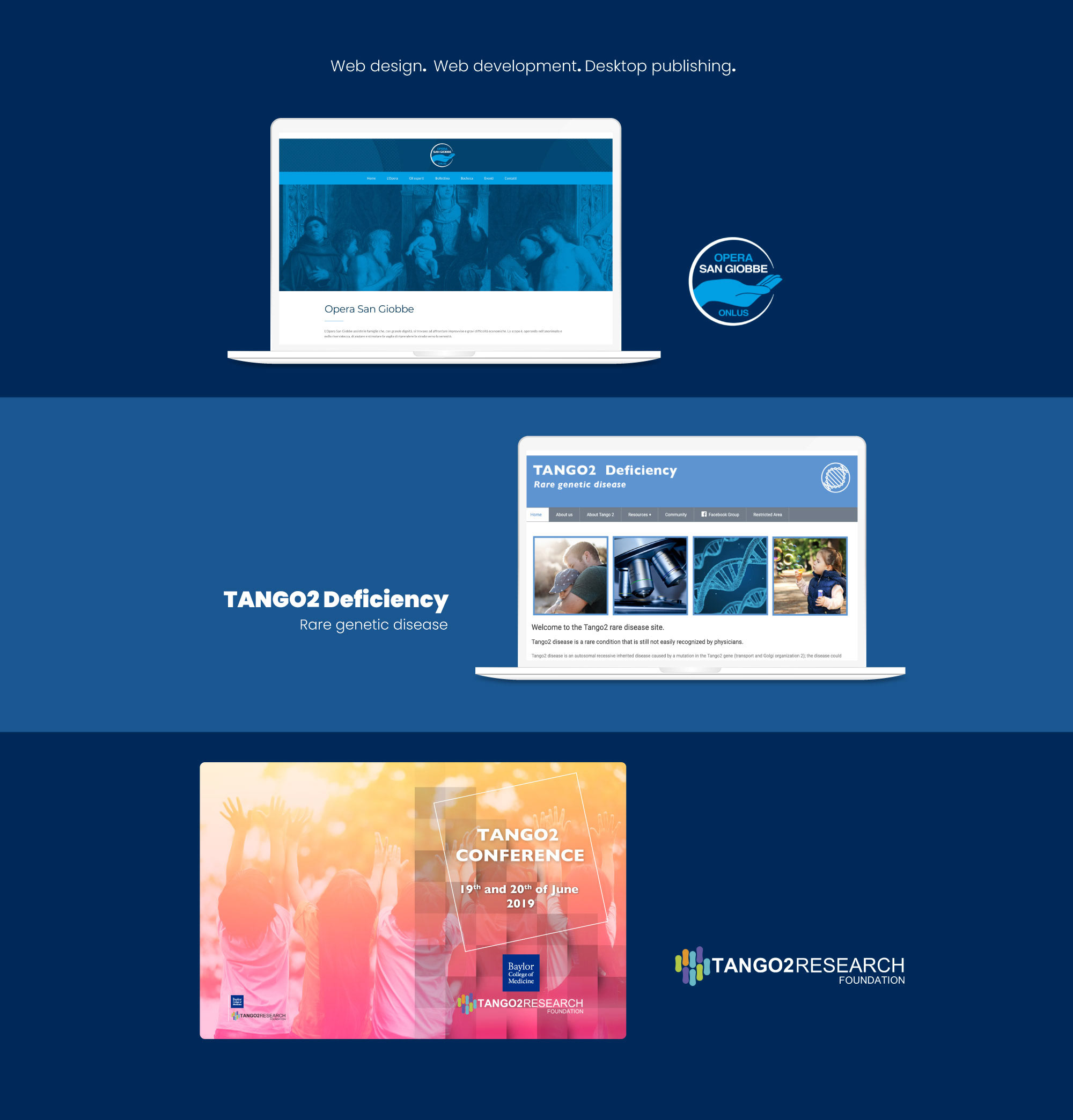 Pro bono projects – website design