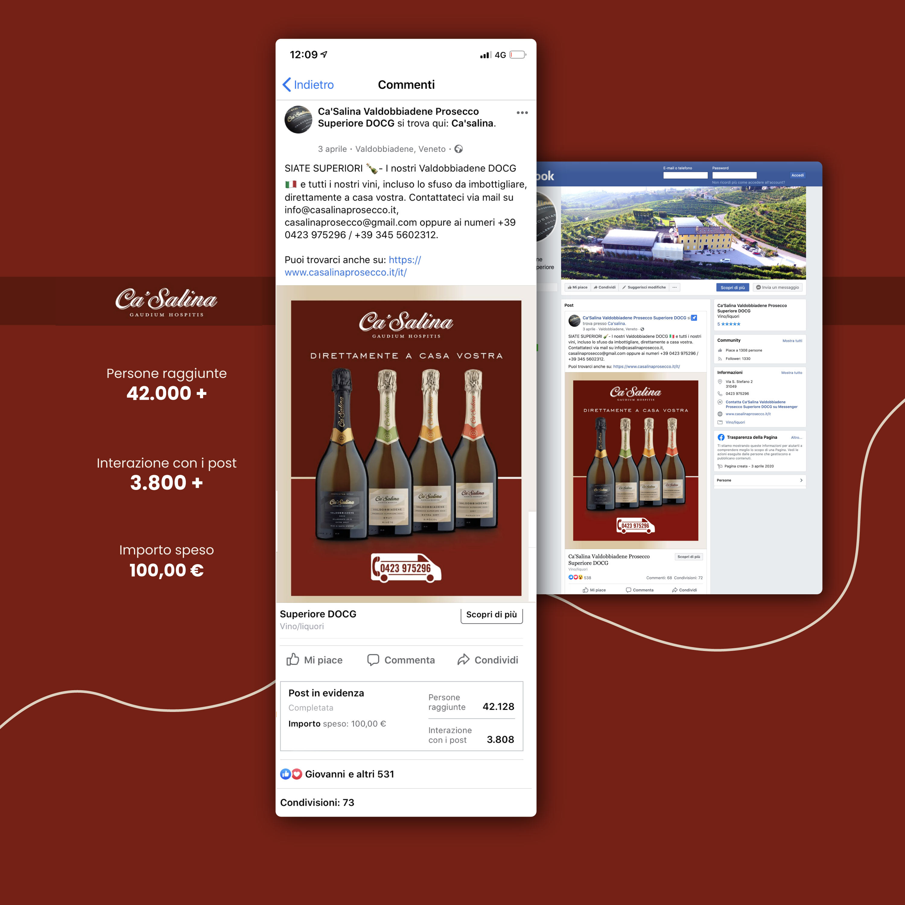 Ca’ Salina: Facebook advertising campaign
